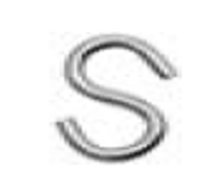 SS open "S" hook 5mm