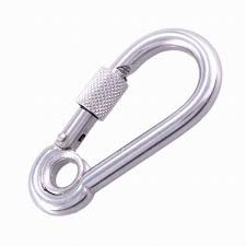SS Snap hook with eye 6mm with captive threaded bush