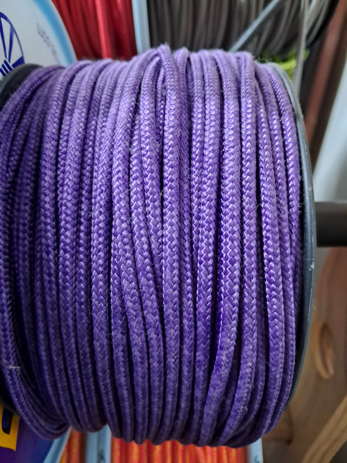 Rope 3mm Double Braid - Polyester - Purple (per metre)