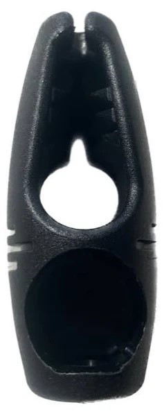 Plastic Olive Clips - 4 - 5mm Black