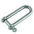 Long Dee Shackle Round Body ss 5mm - Allen