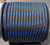 Rope 3mm  Double Braid - Polyester - Black with blue fleck (per metre)