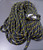 Rope 6mm Double Braid - Polyester - Black with yellow fleck (per metre )