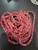 Off Cut - 8mm Single Braid - Blend - Red with white fleck  11.00m