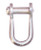 Shackle Dee Standard ss 4mm slot pin head - Riley