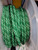 Rope 8mm Double Braid - Polyester - Green with white- black fleck (per metre)