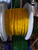 Rope 6mm Double Braid - Polyester - Yellow with blue/gold fleck (per metre)