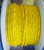 Rope 6mm Double Braid - Polyester - Yellow with blue/gold fleck (per metre)