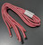 Off cut - 5mm Double Braid - Spectra - red with white fleck - 0.60m * 4 off