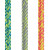 Rope 4mm  Double Braid - Polyester - Neo Yellow/Pink (per metre)