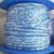 Rope 6mm Single Braid - Blend - Blue and white (per metre)
