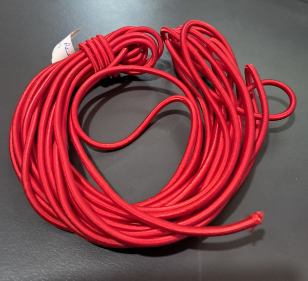 Off cut - shock cord - 4mm - Red - 8.00m