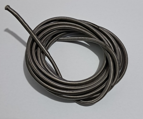 Off cut - shock cord - 5mm - Grey - 3.00m
