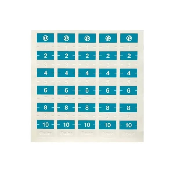 Calibration sticker sheet - small sheet of 5