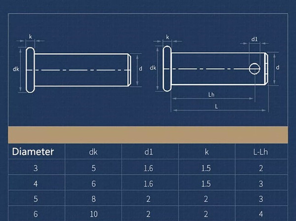 Clevis pin 6mm * 20mm