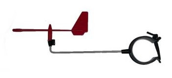 Laser lower mast mounted wind vane