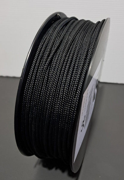 Rope 2.5mm Double Braid - Polyester - Black (per metre)