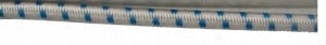 4mm shock cord - White with blue fleck - (per metre)