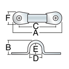 Harken plastic eye strap - small