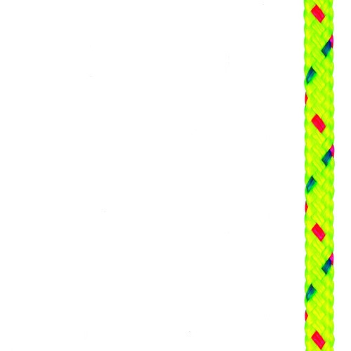 Rope 4mm Double Braid - Polyester - Neo Yellow with pink/blue fleck (per metre)