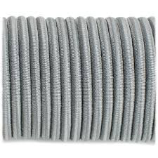 5mm shock cord - Grey - per metre 