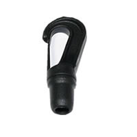 Plastic Shockcord Hook - Small 3-5mm Black