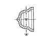 Schematic diagram of plus plug for dimensional reference