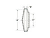 Schematic diagram of ASA flange cover for dimensional reference