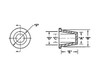 Schematic diagram of tapered plug for dimensional reference