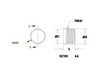 Schematic diagram of threaded cap for dimensional reference Schematic diagram of threaded cap for dimensional reference