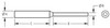 Schematic diagram of silicone pull plug for dimensional reference