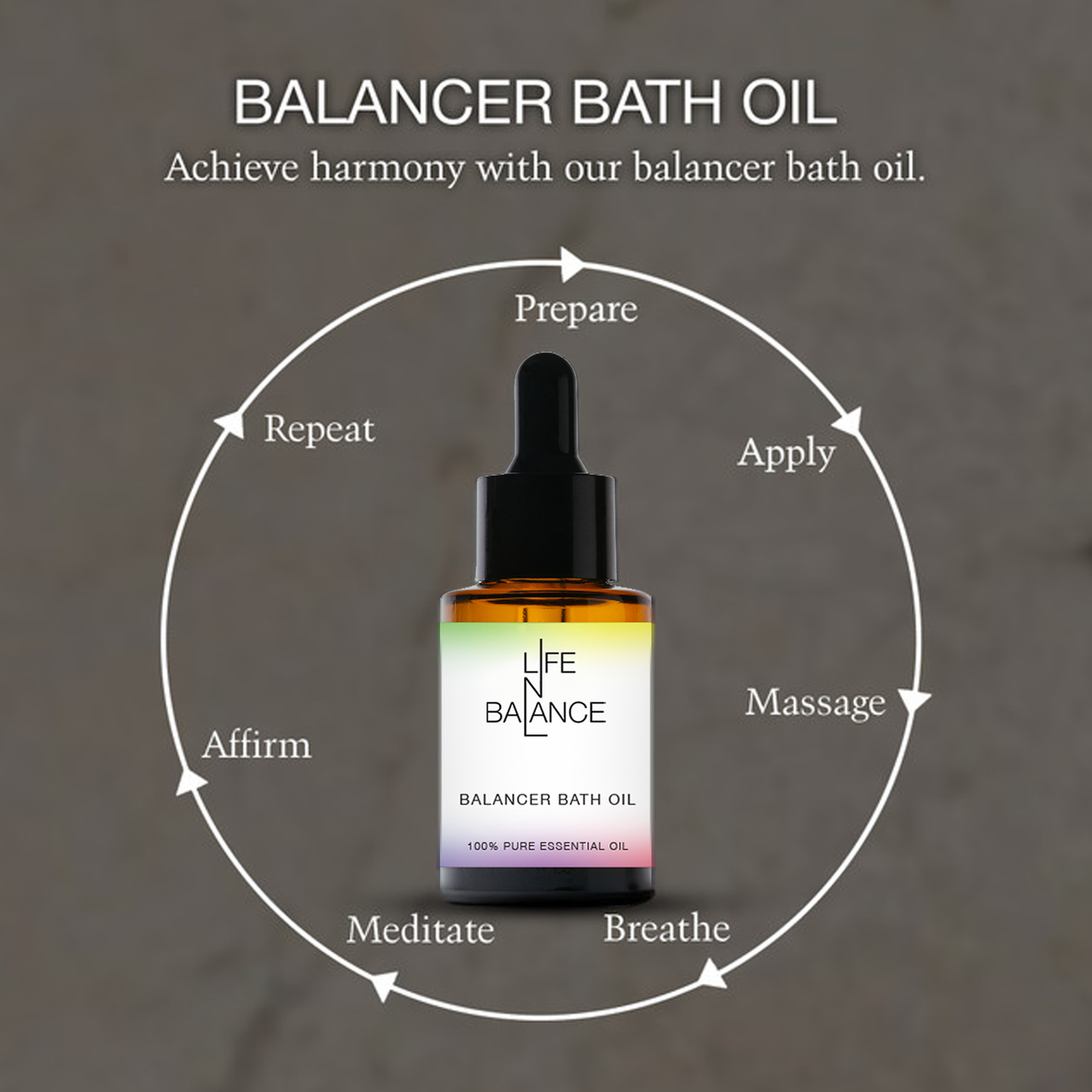 Life Balance Balancer Bath Oil: Ayurvedic Vegan Blend