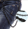 Rock Fashion Alloy Plating Jean Pant Black Wallet Chain