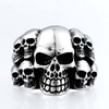 Stainless Steel Ring Punk Rock Style Lots of Skull Ring For Men