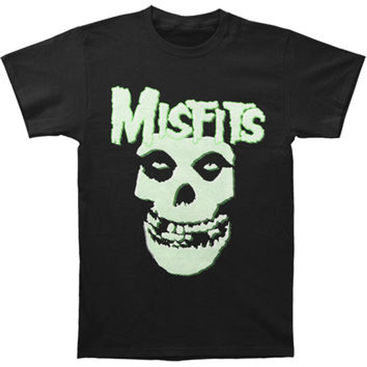 MISFITS GLOW FIEND SKULL T SHIRT