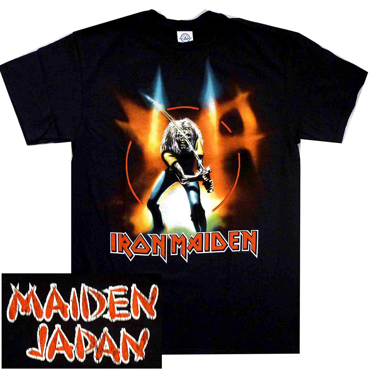 IRON MAIDEN MAIDEN JAPAN ロングスリーブTシャツ XL Iron Maiden - Maiden Japan Official T-Shirt. Vintage Size XL