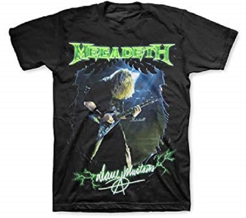 megadeth dave mustaine guitar t shirt