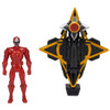 Power Rangers Ninja Steel RED RANGER Mega Morph Cycle & Figure