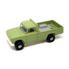 Matchbox 1962 Nissan Junior pick-up truck in olive green.