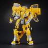 Transformers Studio Series #18 Deluxe Class Bumblebee Movie BUMBLEBEE in robot mode with battle mask.