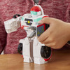 RESCUE TOOL: The fun and oversized Medix the Doc-Bot converting toy robot features a fun, button-activated clamping claw rescue tool, as seen in the Transformers Rescue Bots Academy animated series.