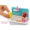 A rubber ducky helps makes bath time even more like playtime - squeeze to create bubbles!