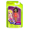 Polly Pocket 9cm SHANI Doll (Red Romper) in packaging.