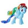 Inspired by entertainment, this My Little Pony 3-inch Rainbow Dash figure has a fresh look.