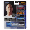 This 3-pack includes: Dom's Dodge Charger Daytona, Brian's Toyota Supra, Brian's Ford Escort.