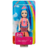 Barbie Dreamtopia Chelsea Girl Sprite Doll with Blue Hair in packaging.