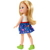 Barbie Club Chelsea - Blonde Girl Doll wearing Dinosaur Fashion