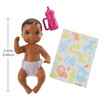 Baby doll measures around 6.7 cm (2.5 inch) in length.