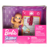 Barbie Skipper Babysitters Inc. Light Brunette Baby Doll with Blue Eyes & Accessories in packaging.