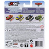 Disney Pixar Cars: XRS Rocket Racing PAUL CONREV with Blast Wall in packaging from the back.